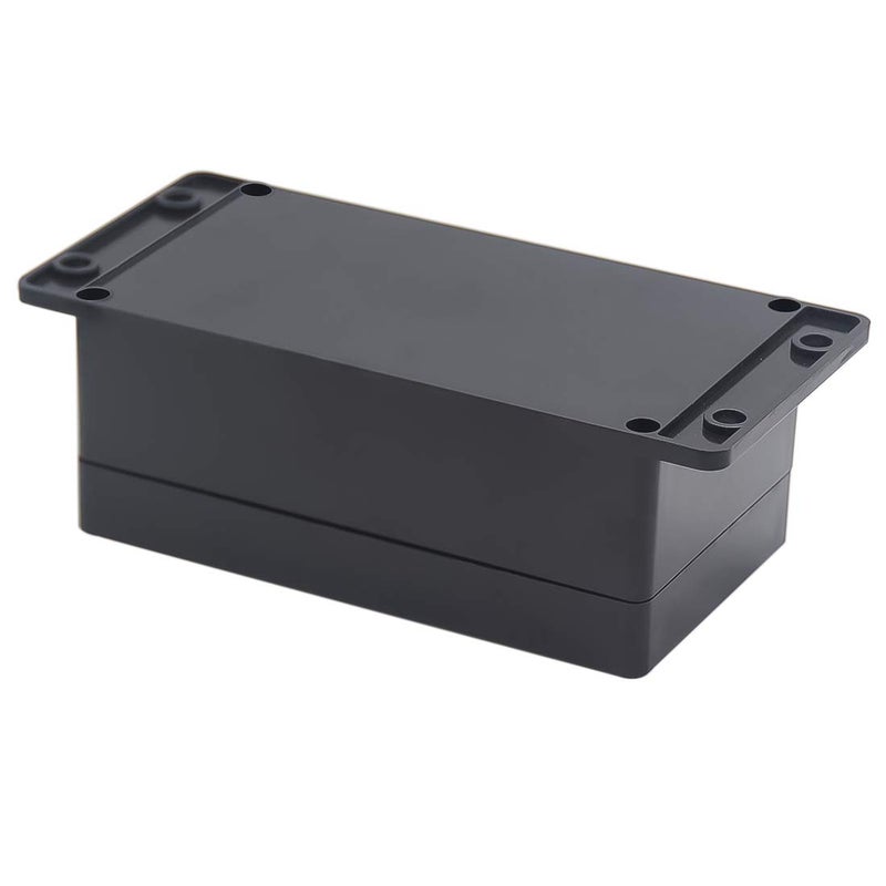 Zulkit Junction Box ABS Plastic Dustproof Waterproof IP65 Universal Electrical Boxes Project Enclosure with Fixed Ear Black 6.22 x 3.54 x 2.36 Inch (158 x 90 x 60mm) (Pack of 1) - Image 3